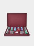 Belotier - Leather Poker Set - Burgundy - ABASK - 