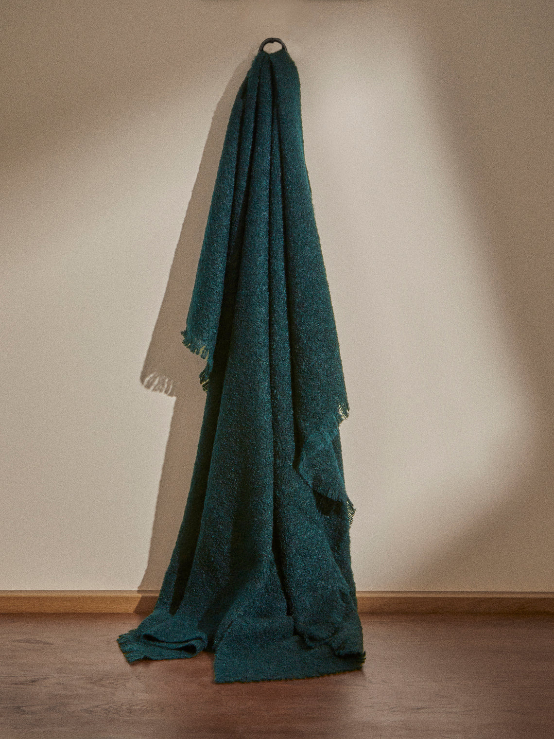 Brun de Vian-Tiran - Cirrus Handwoven Mohair Throw (71in/1.8m) - Blue - ABASK