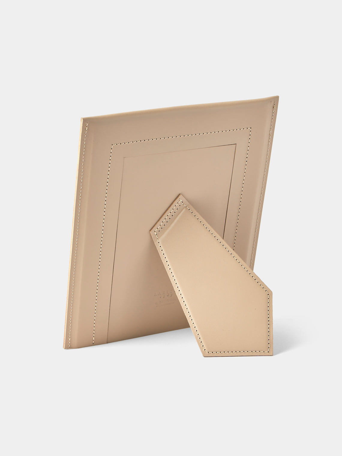 Rabitti 1969 - Simple Saddle Leather Photo Frame (4x6") - Cream - ABASK