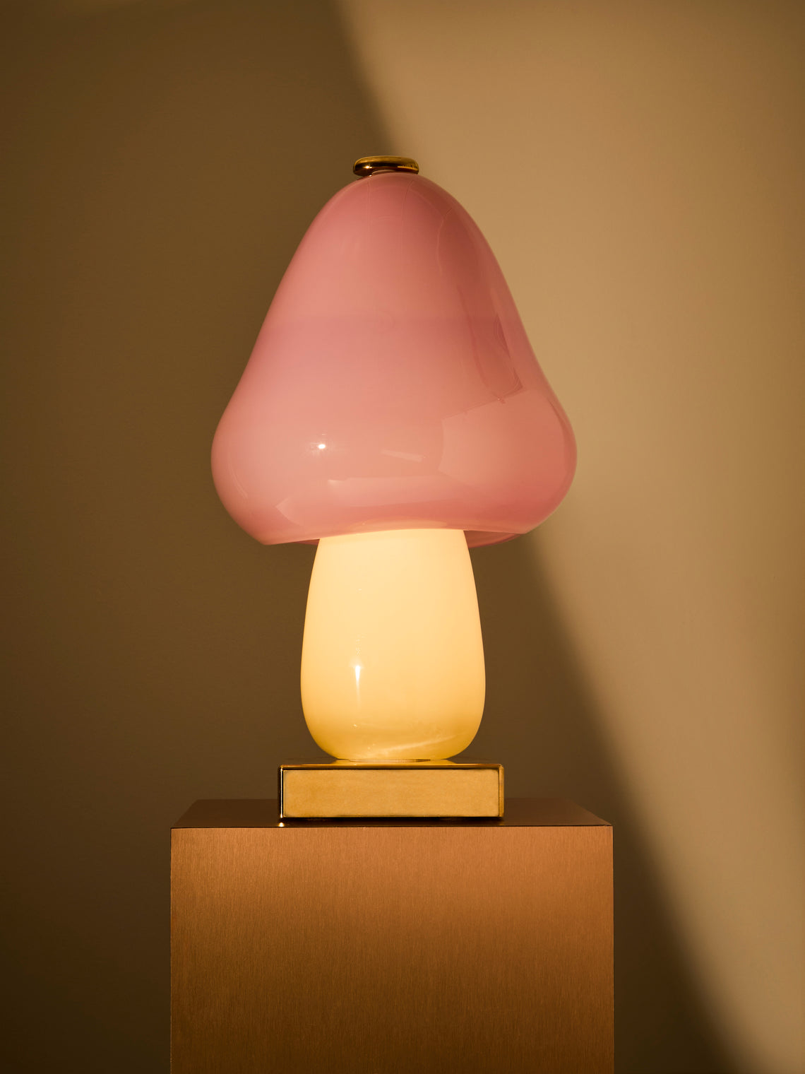 Helle Mardahl Studio - Mushroom Hand-Blown Glass Table Lamp - Pink - ABASK