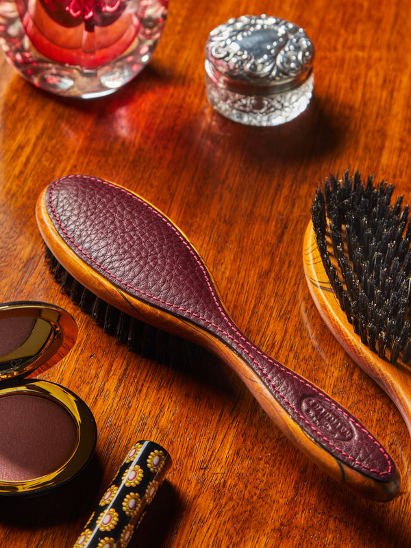F. Hammann - Leather Cabinet-Style Hairbrush -  - ABASK