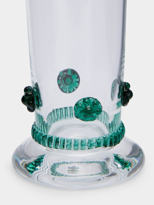 Theresienthal - Bacchus Hand-Blown Crystal Champagne Flute (Set of 2) - Green - ABASK