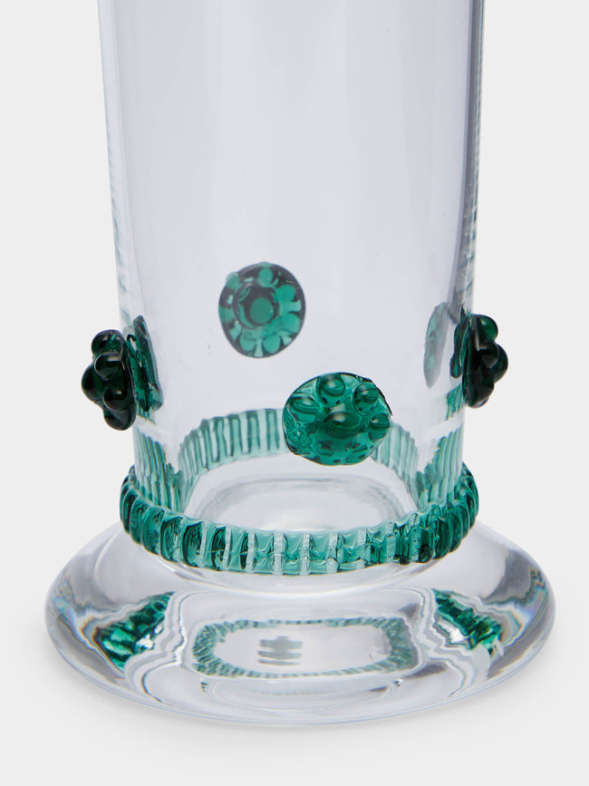 Theresienthal - Bacchus Hand-Blown Crystal Champagne Flute (Set of 2) - Green - ABASK