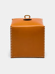 Otzi Studio - Eyelet Leather Tissue Box - Tan - ABASK - 