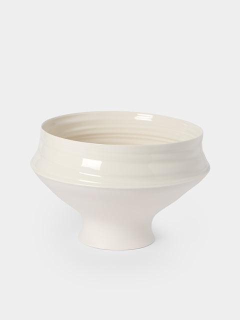 Johanne Coker - No. 12 Hand-Thrown Porcelain Bowl - White - ABASK - 