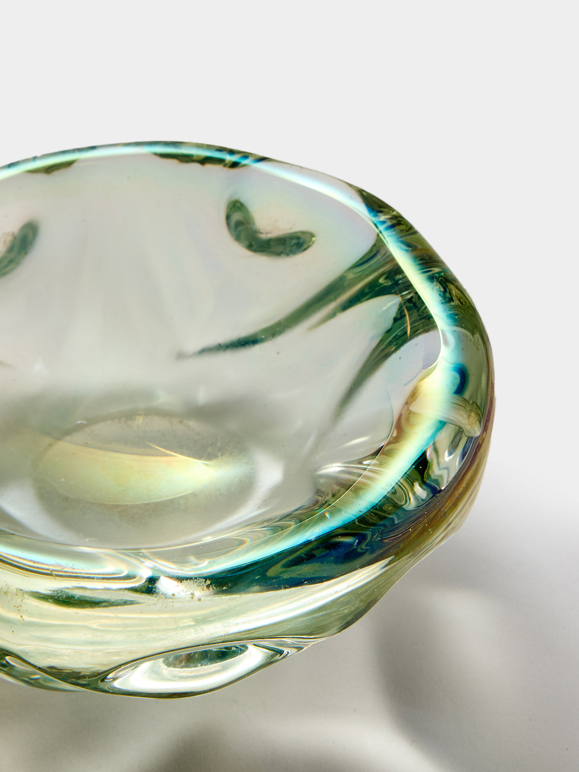 Antique and Vintage - 1940s Seguso Murano Glass Ashtray - Clear - ABASK