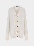 Denis Colomb - Cashmere Boyfriend Cardigan -  - ABASK - 
