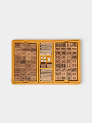 Giobagnara x Poltrona Frau - Leather, Maple and Walnut Mahjong Set - Yellow - ABASK - 