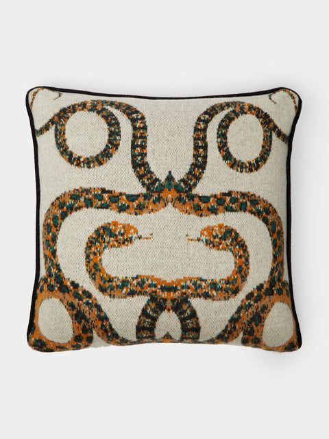 Saved NY - Serpents Cashmere Cushion -  - ABASK - 
