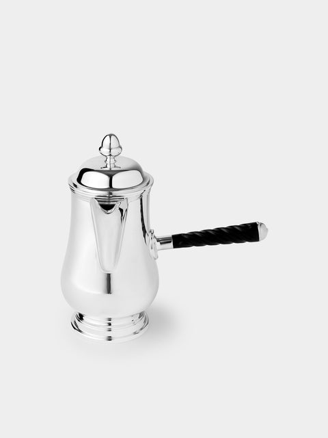 Ercuis - Élégance Rencontre Silver-Plated Chocolate Pot - Silver - ABASK - 