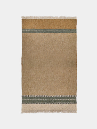 Libeco - Montana Belgian Linen Throw (86.5in/2.2m) - Brown - ABASK