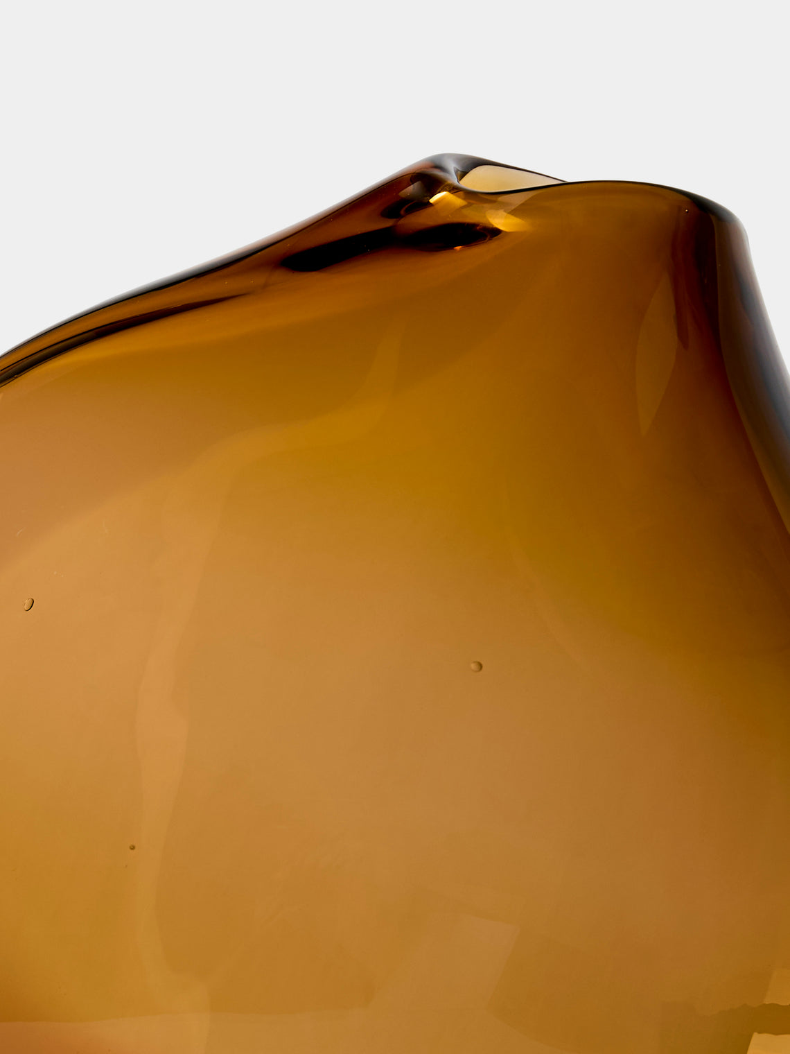 Michele Oberdieck - Spring Hand-Blown Glass Vase (12in/30cm) - Orange - ABASK