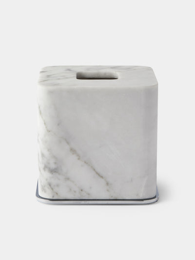 Giobagnara - Polo Marble Tissue Box - White - ABASK - 