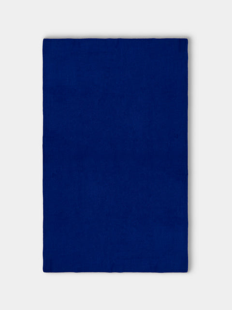 Denis Colomb - Gobi Camel Wool Blanket (79in/2m) - Blue - ABASK - 