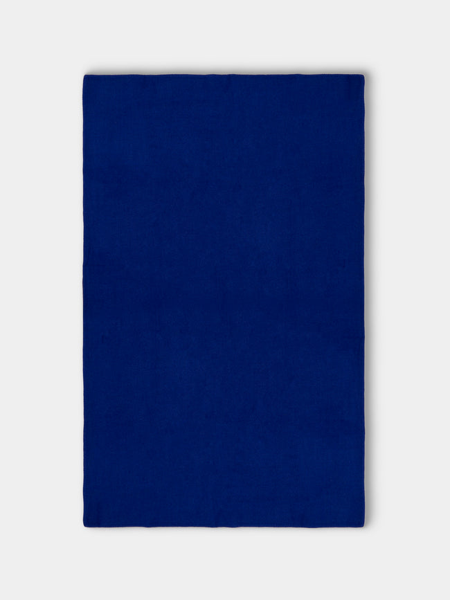 Denis Colomb - Gobi Camel Wool Blanket (79in/2m) - Blue - ABASK - 