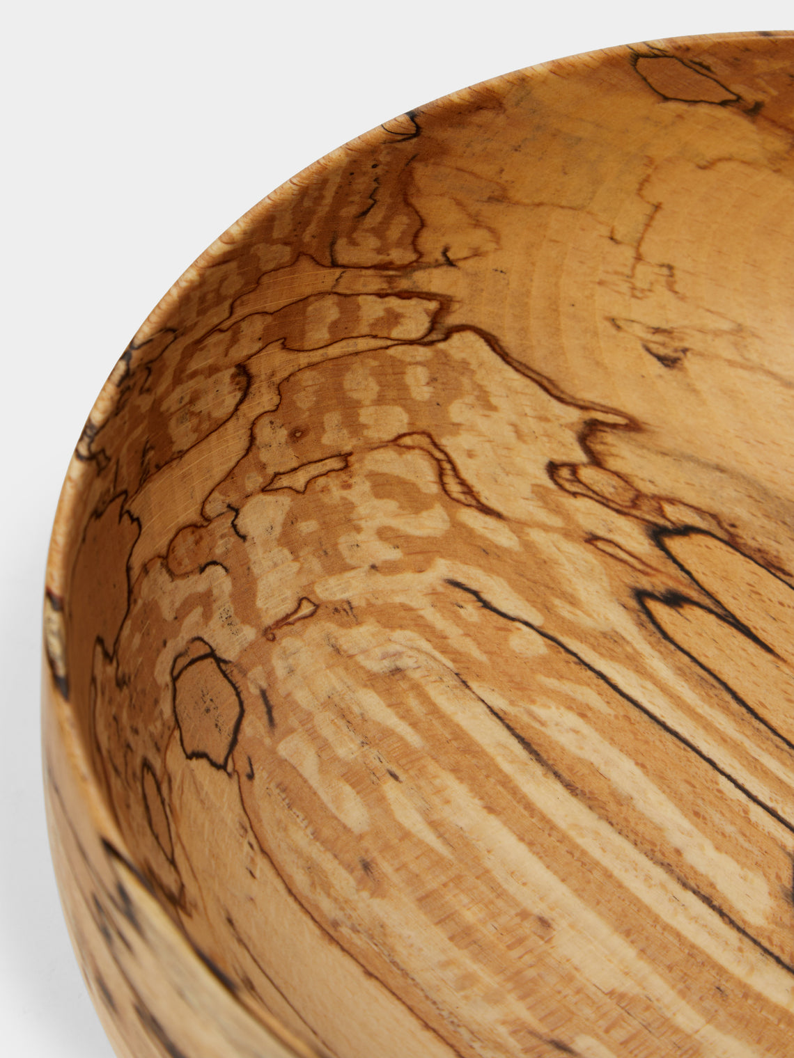 Bird & Branch - Hand-Turned Patterned Beech Bowl -  - ABASK