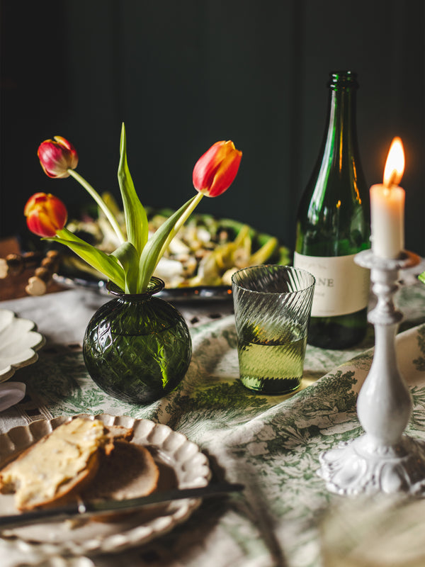 Venini - Monofiore Balloton Hand-Blown Murano Glass Bud Vase (4.5in/11cm) - Green - ABASK