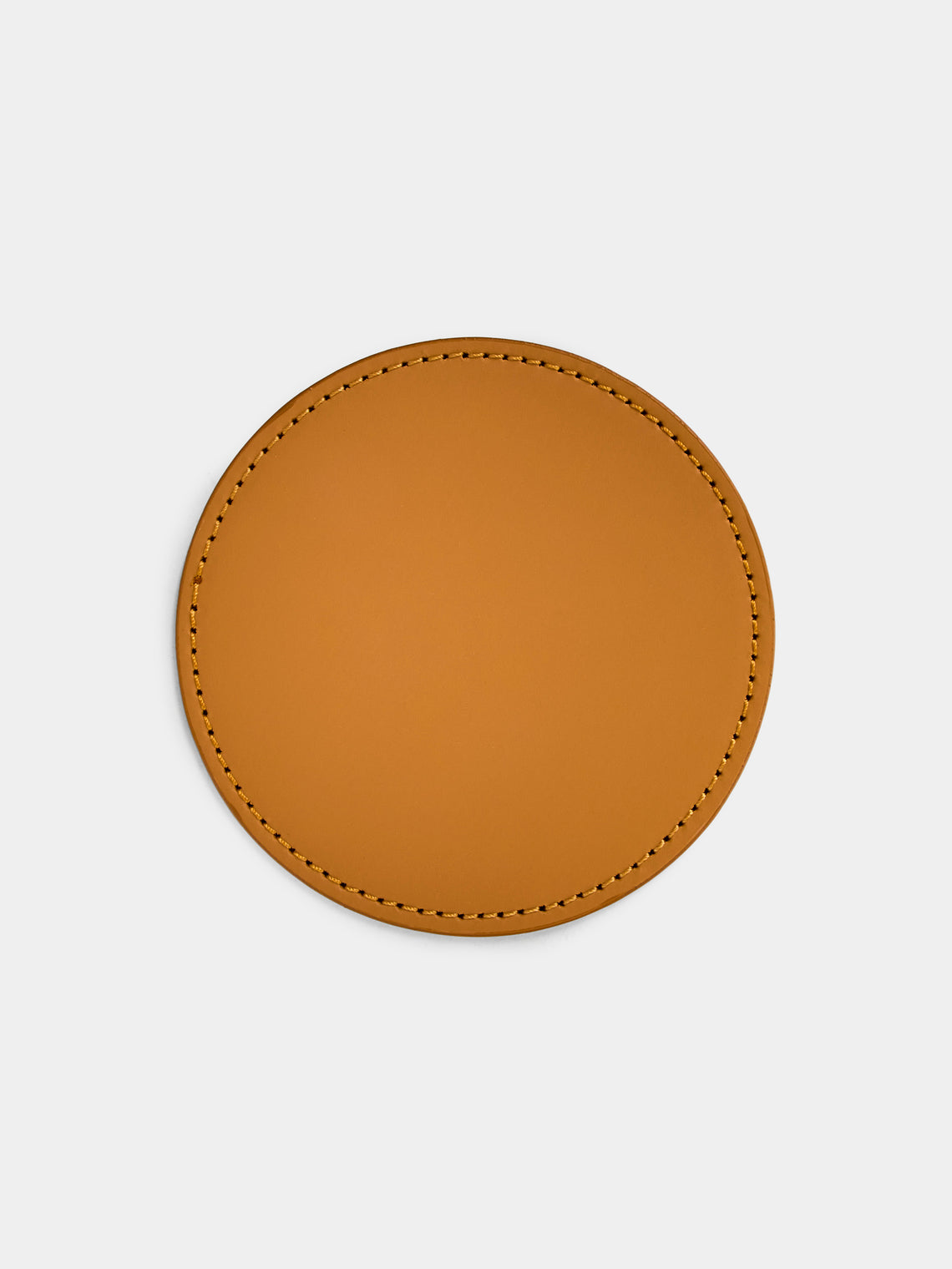 Riviere - Barcelona Water-Resistant Leather Coasters (Set of 10) - Tan - ABASK