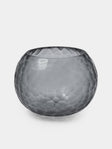 Micheluzzi Glass - Bocia Acciaio Diamante Hand-Blown Murano Glass Vase (4.5in/11.5cm) - Gray - ABASK - 