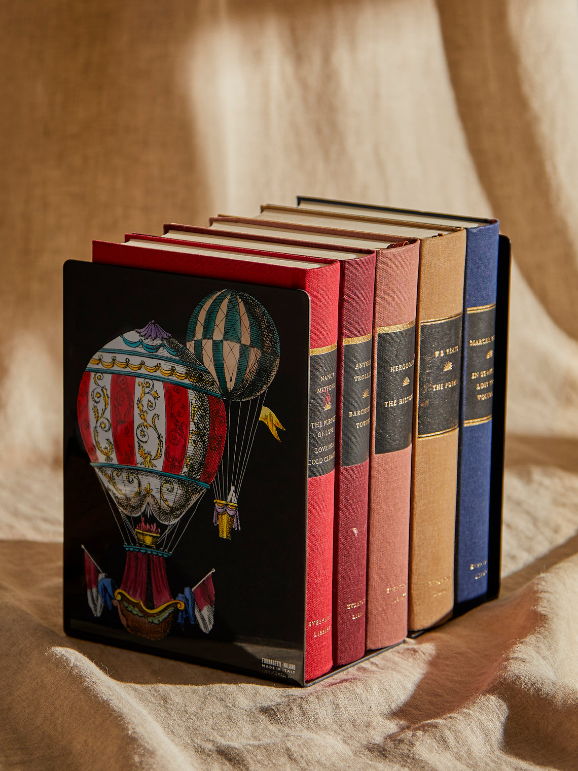 Fornasetti - Palloni Iron Bookends - Black - ABASK