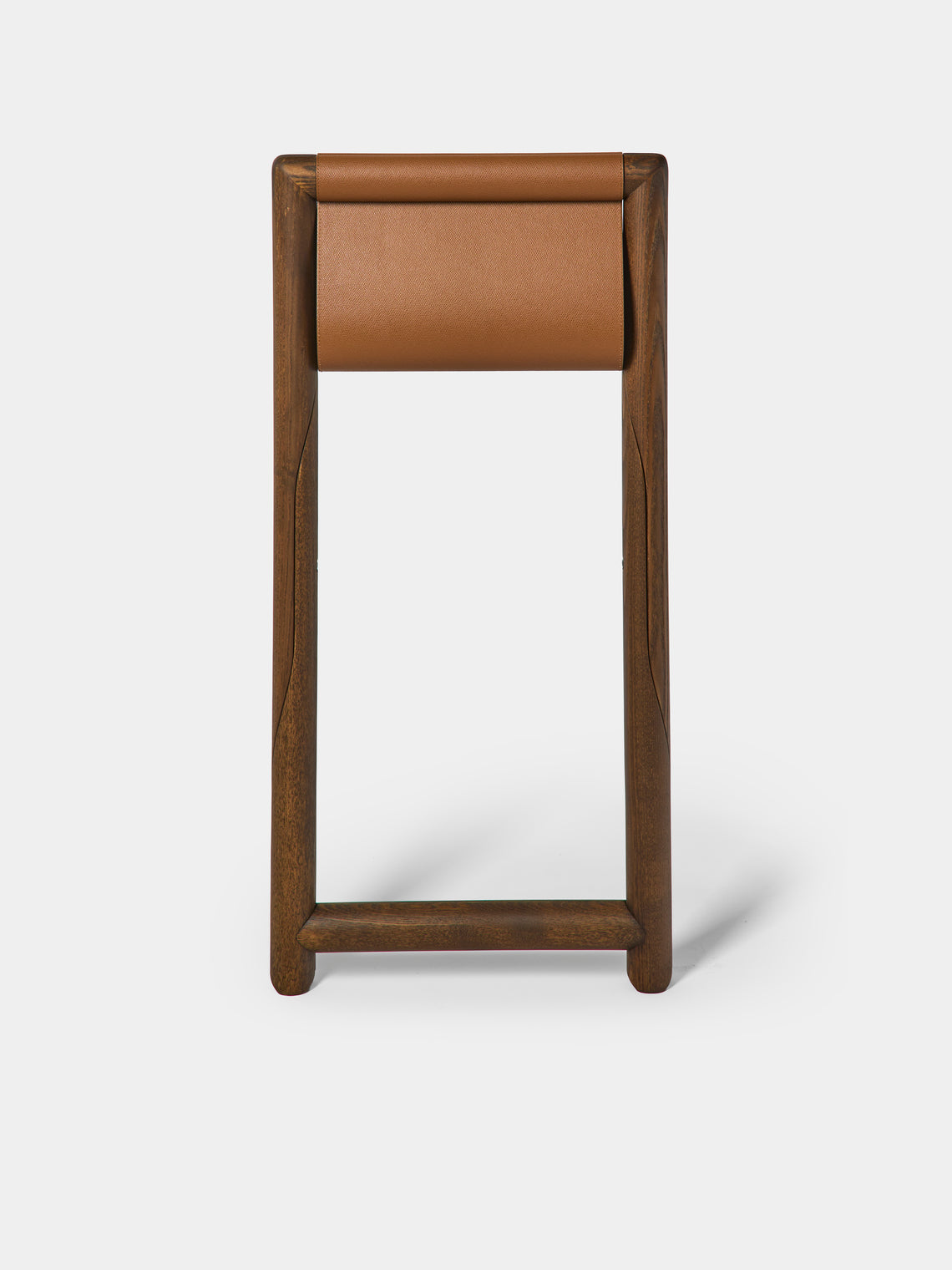 Giobagnara - Elica Leather and Wood Serving Table - Brown - ABASK