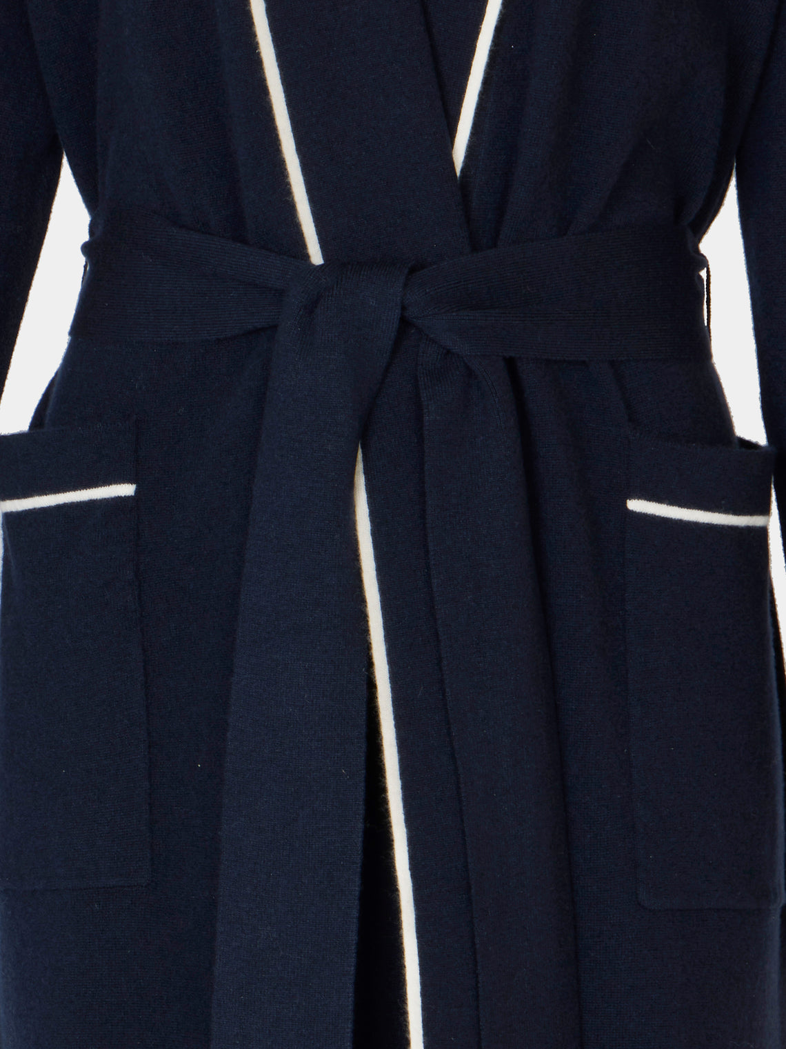 Arch4 - Sloane Baby Goat Cashmere Robe - Navy - ABASK