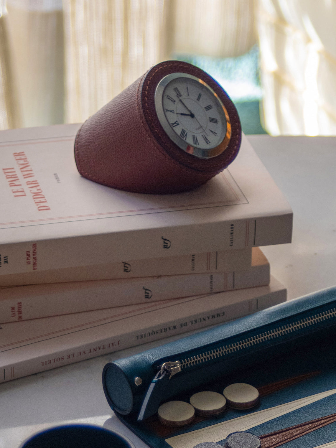 Giobagnara - Leather Desk Clock -  - ABASK