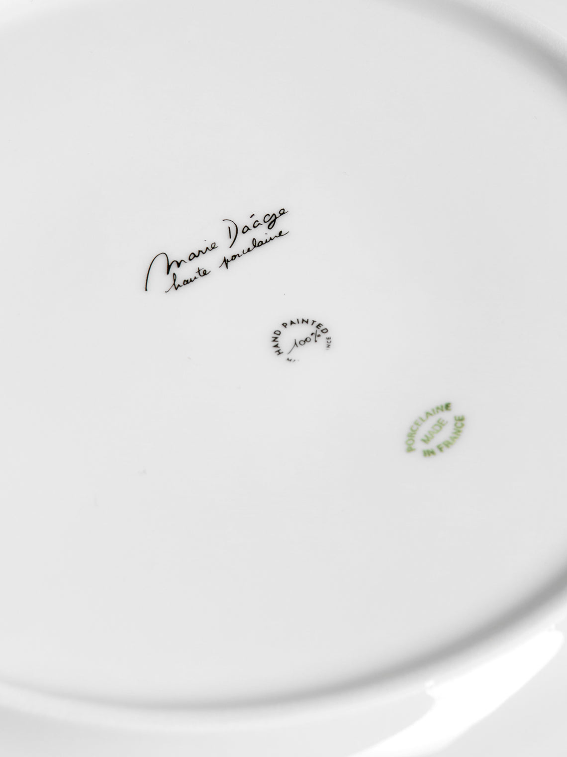 Marie Daage - Jardin d'Arashiyama Hand-Painted Porcelain Charger Plate (12in/30.5cm) - White - ABASK