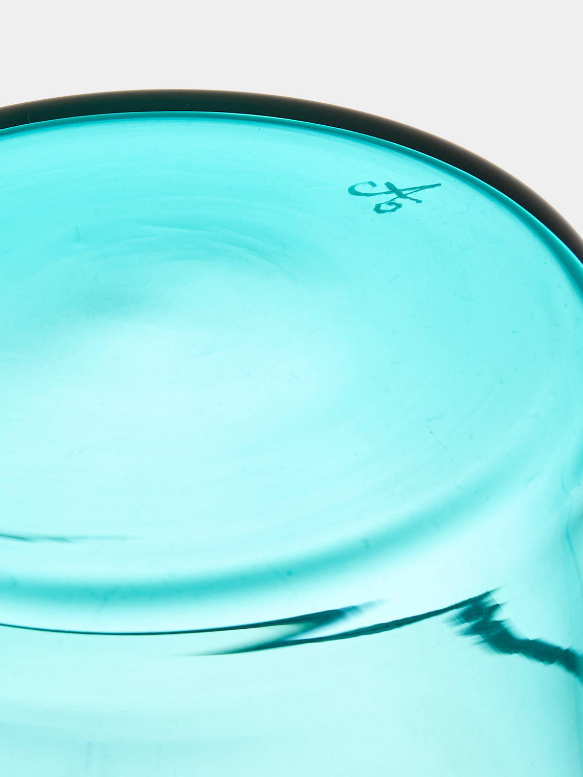 Akua Objects - Noam Hand-Blown Crystal Bonbonnière - Light Blue - ABASK