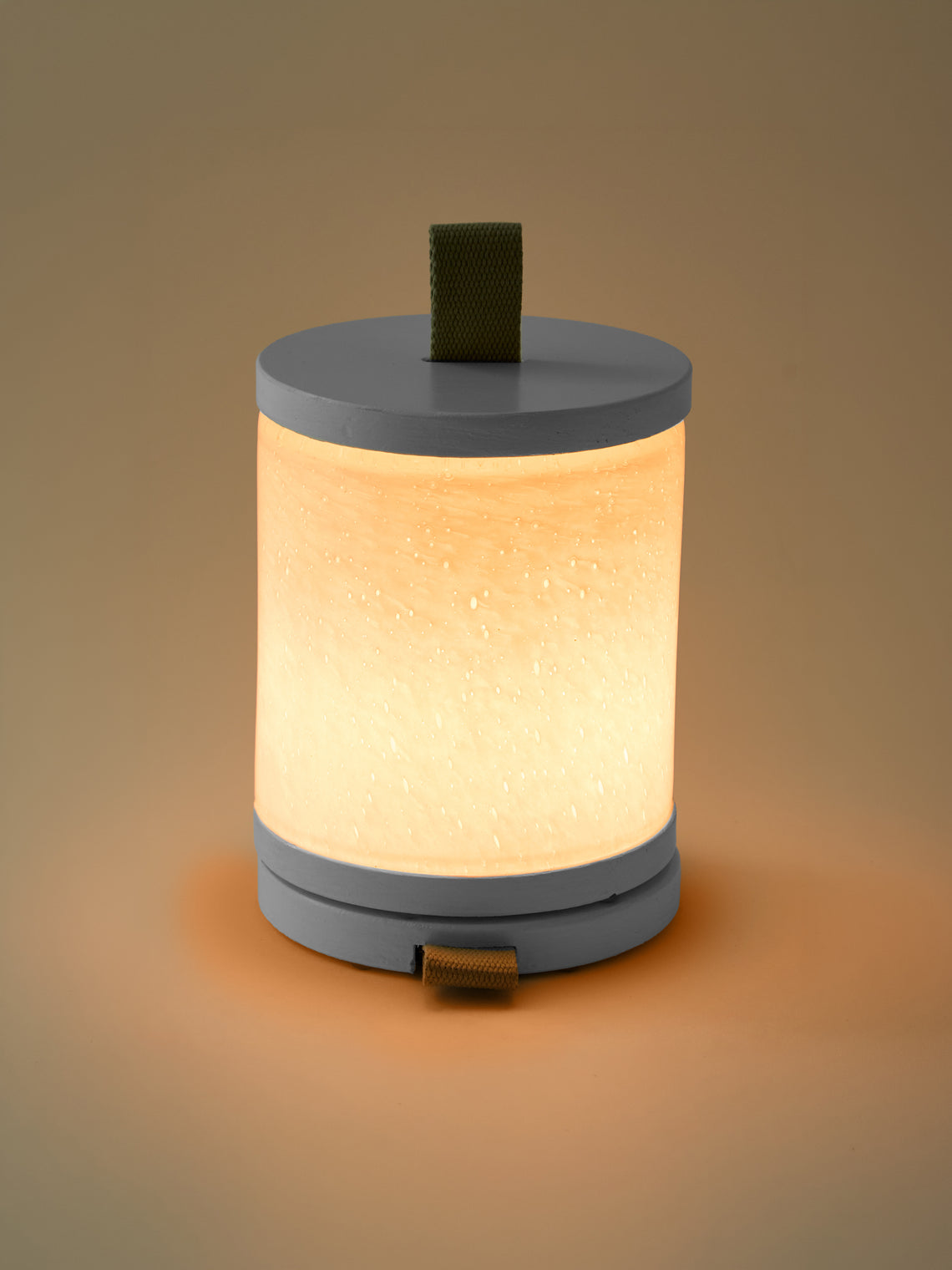 Wannes Antwerp - Antoine Paris Hand-Blown Glass and Rubberwood Portable Lamp - White - ABASK