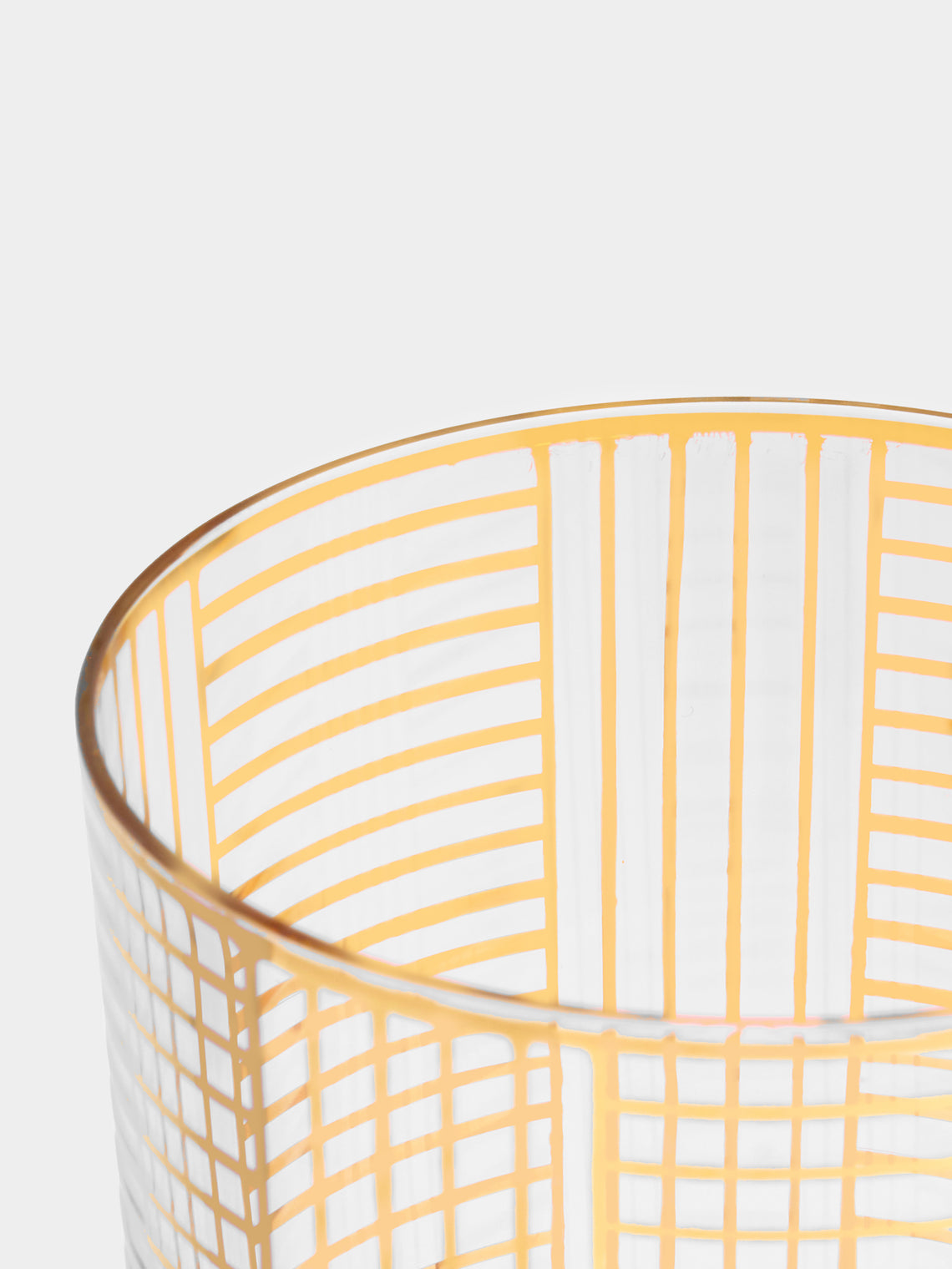 Lobmeyr - Series B Hand-Painted Crystal Water Tumbler - Gold - ABASK