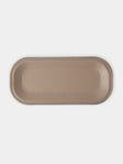 Pinetti - Victor Leather Trinket Tray (9.5in/24cm) - Taupe - ABASK - 
