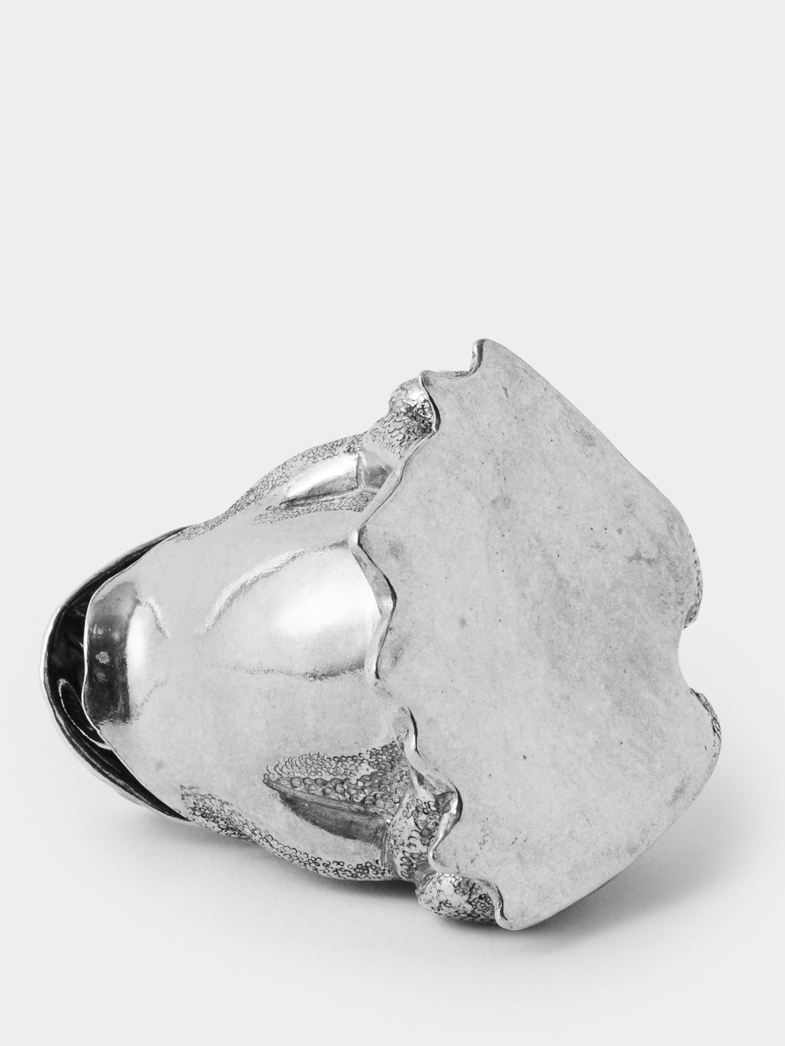 Au Bain Marie - Frog Pewter Mustard Jar - Silver - ABASK