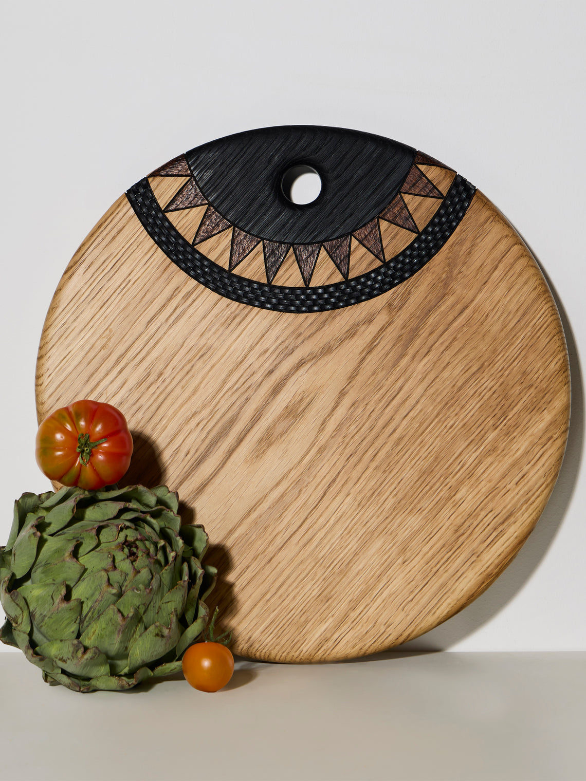 Lucas Castex - Hand-Carved Oak Serving Board - Natural - ABASK