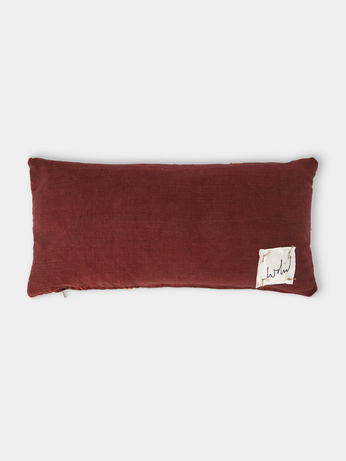 By Walid - 19th-Century Napolean III Aubusson Tapestry and Linen Cushion (19.5in/50cm) - Multiple - ABASK