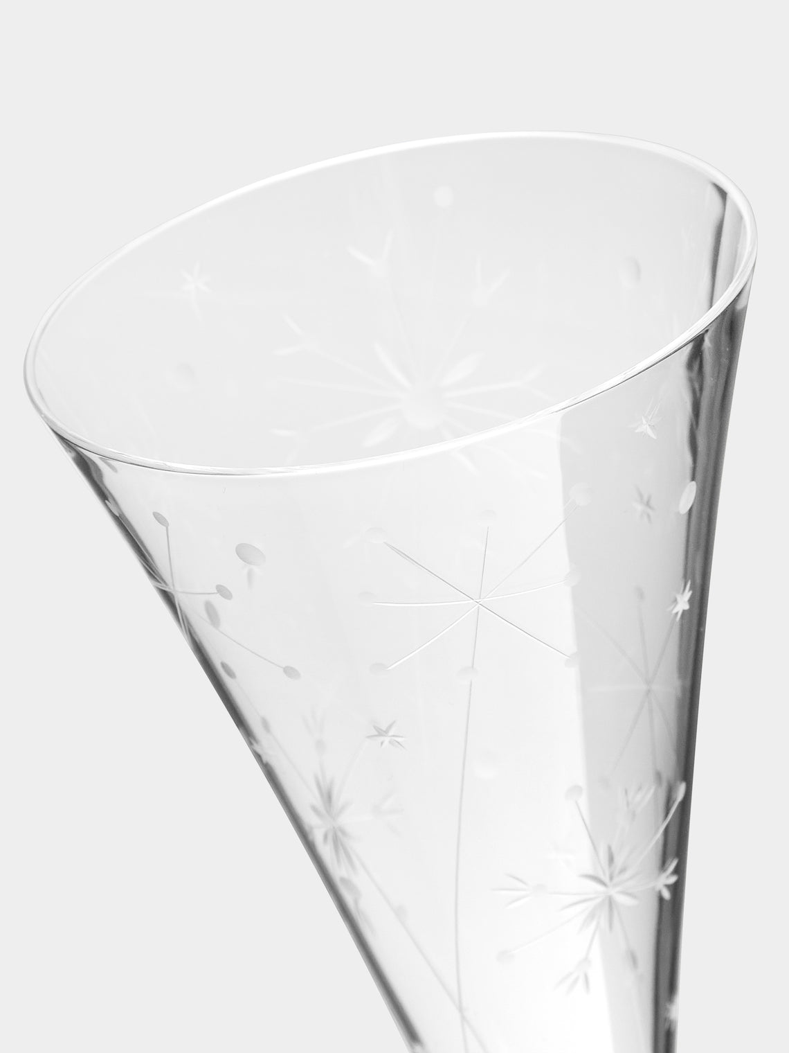 Artel - Fireworks Hand-Engraved Crystal Champagne Flute -  - ABASK