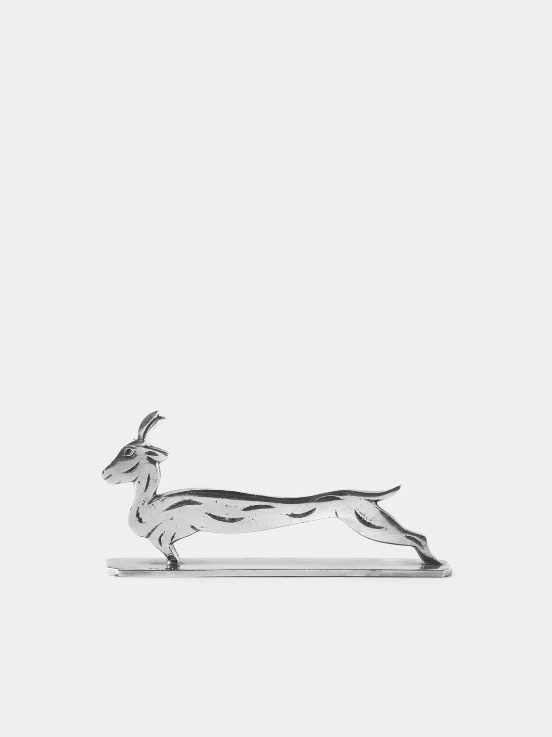 Antique and Vintage - Mid Century Silver Plated Animals Knife Rests (Set of 6) - Silver - ABASK