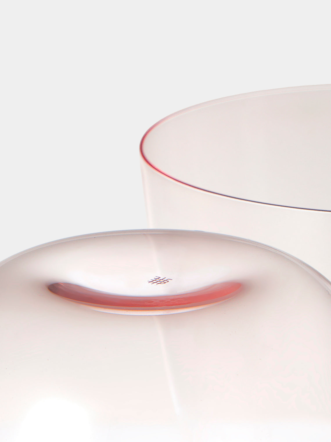 Lobmeyr - | Set of 2 | Alpha Crystal Tumblers - Pink - ABASK