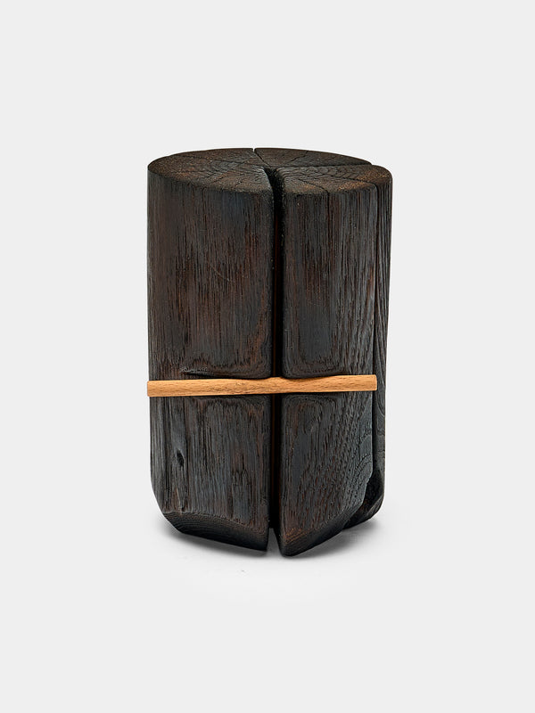 Riccardo Monte - Hand-Carved Charred Chestnut Knife Holder -  - ABASK - 