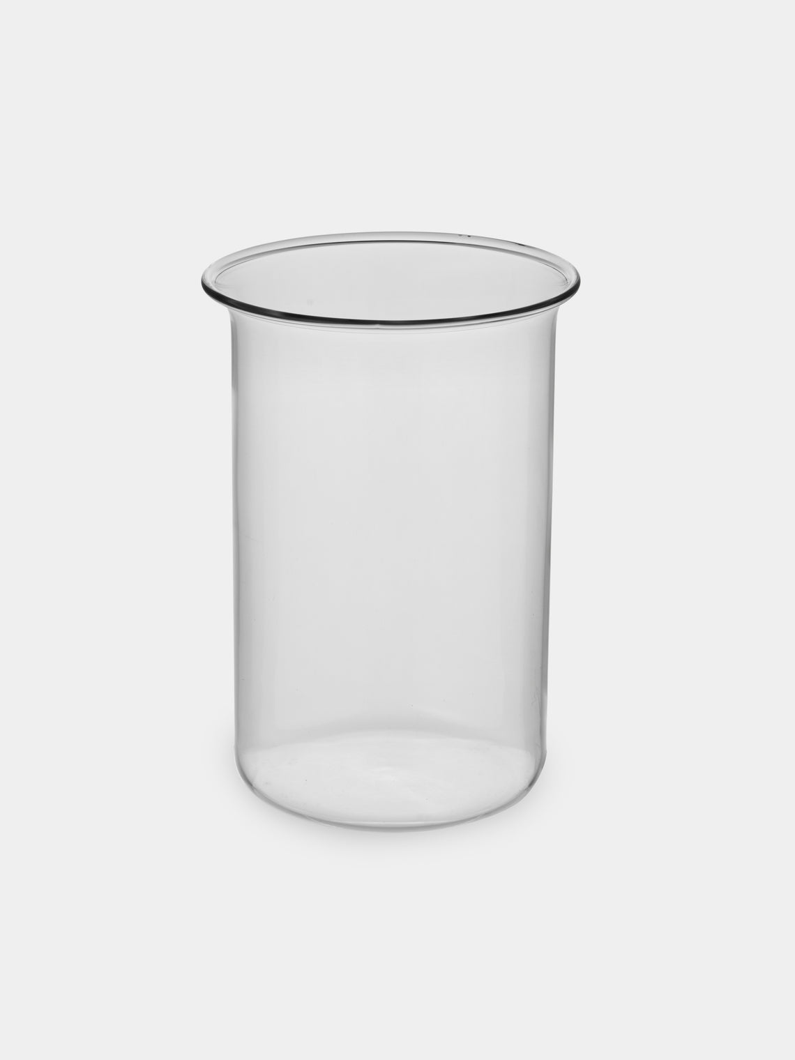 San Lorenzo - 1997 Afra and Tobia Scarpa Pure Silver and Glass Vase (8in/20.5cm) - Silver - ABASK