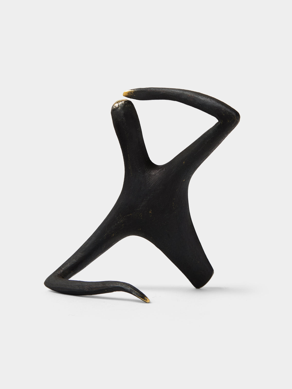 Optimist Pessimist Brass Sculpture