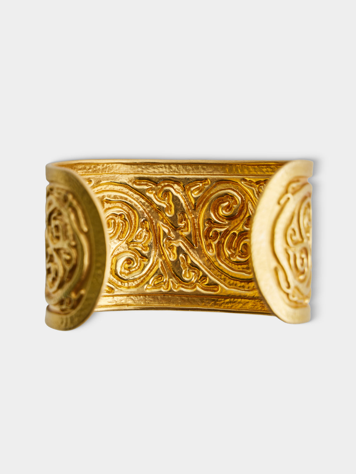 Mahnaz Collection - Vintage LALAoUNIS 18-Karat Yellow Gold Cuff Bracelet - Gold - ABASK