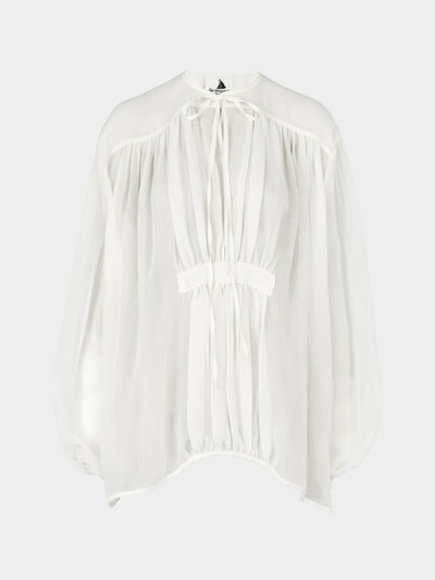 Les Vacances D'Irina - The Hazy Nipple Cotton Shirt | One Size -  - ABASK - 