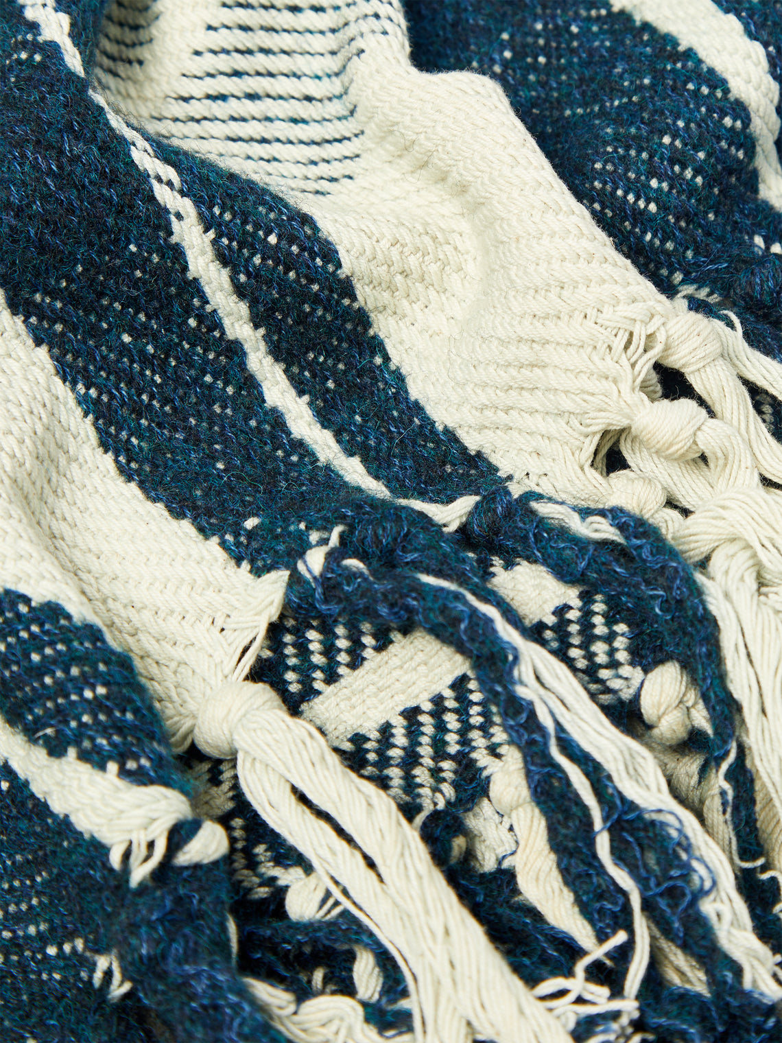 Hollie Ward - Maggie Handwoven Shetland Wool Check Blanket -  - ABASK