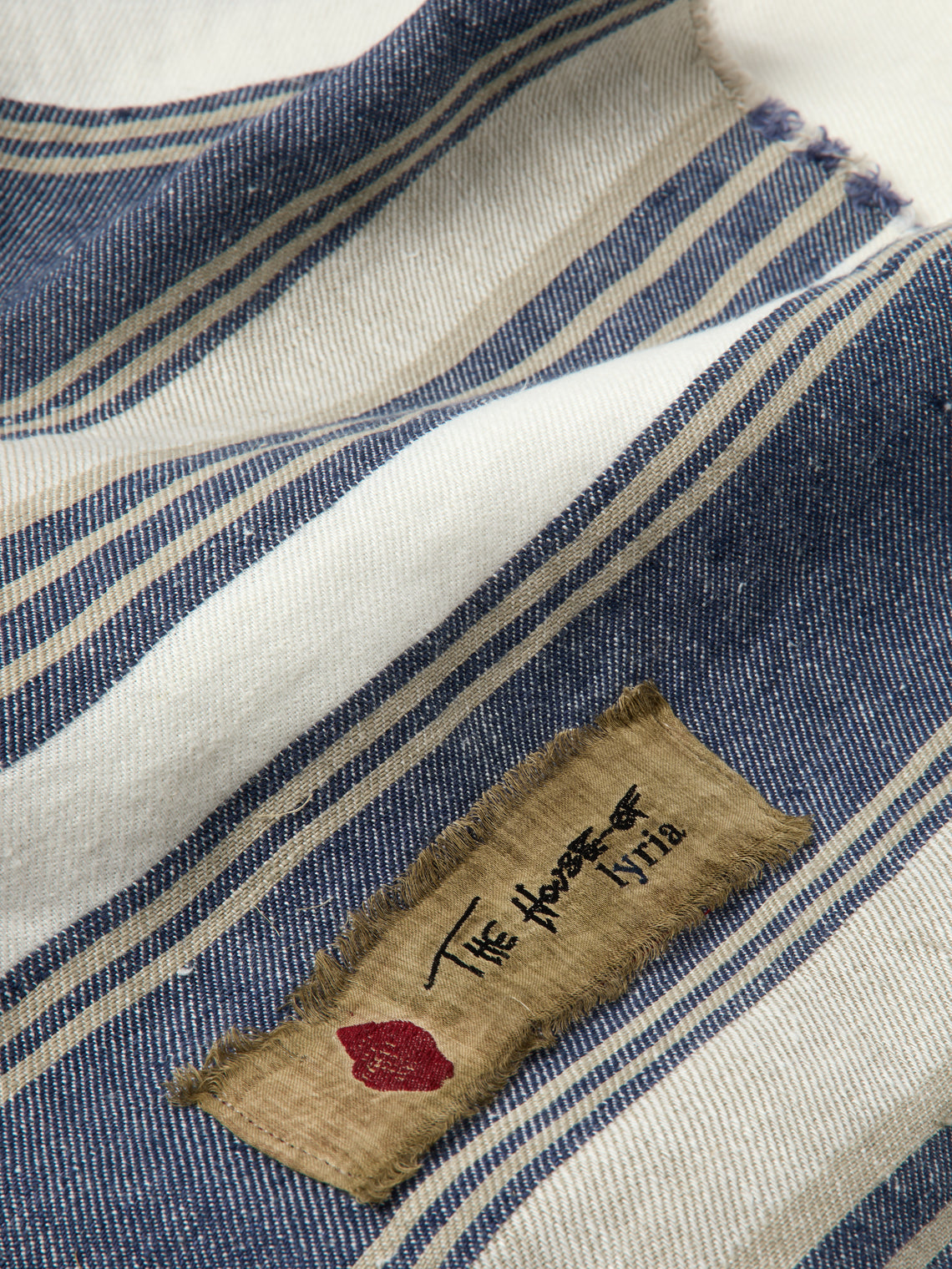The House of Lyria - Linen Throw (75in/1.9m) - Cream - ABASK
