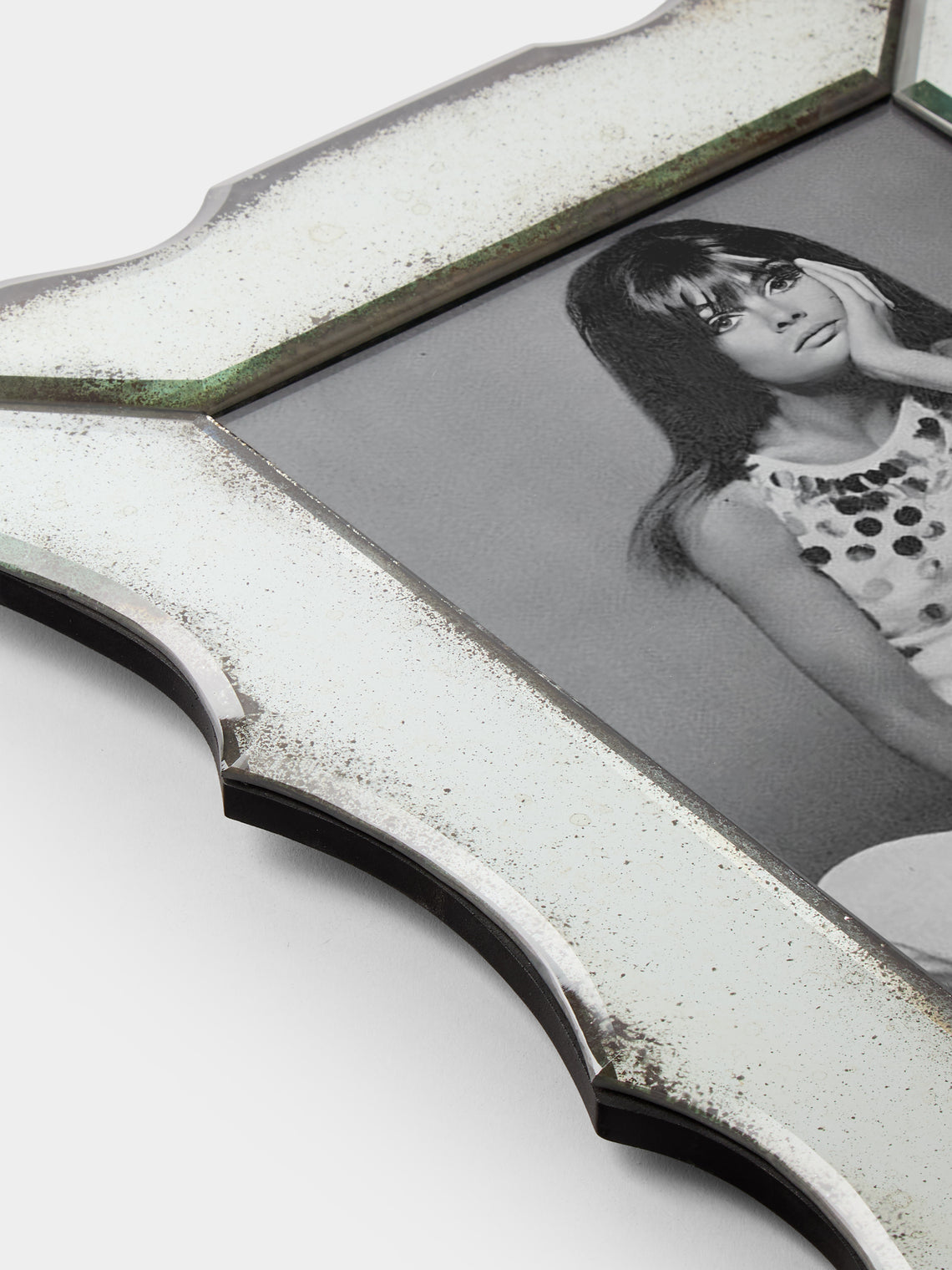 Borgo delle Tovaglie - Firenze Mirrored Glass Photo Frame - Silver - ABASK