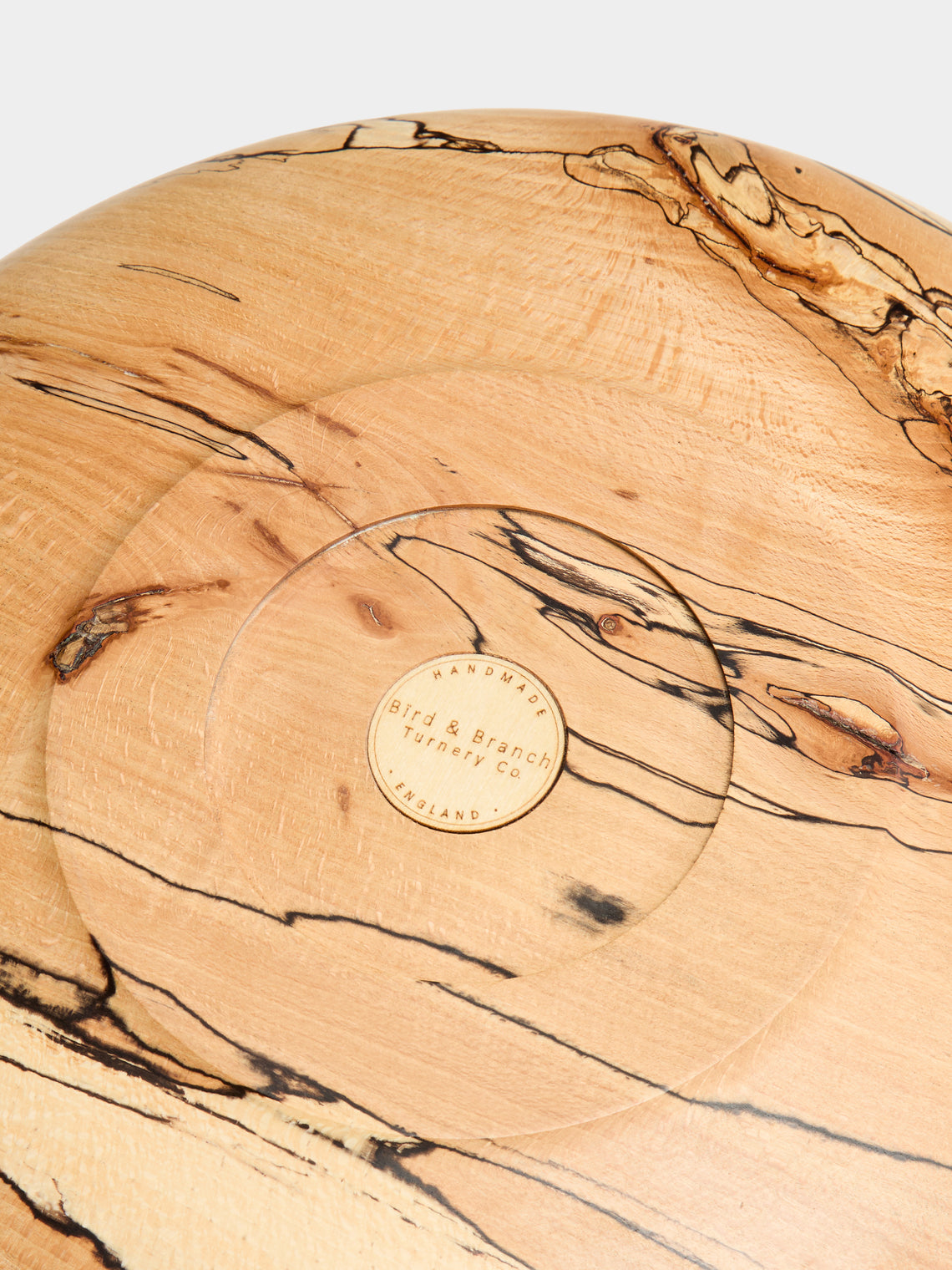 Bird & Branch - Fairlight Hand-Turned Spalted Beech Extra Large Bowl - Natural - ABASK