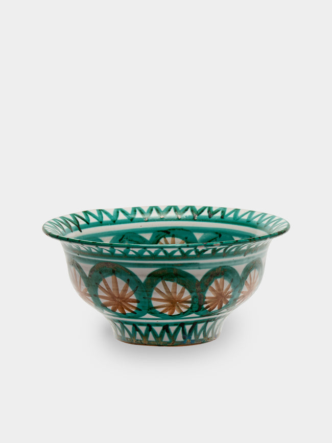Antique and Vintage - Mid-Century Robert Picault Ceramic Bowl - Green - ABASK - 