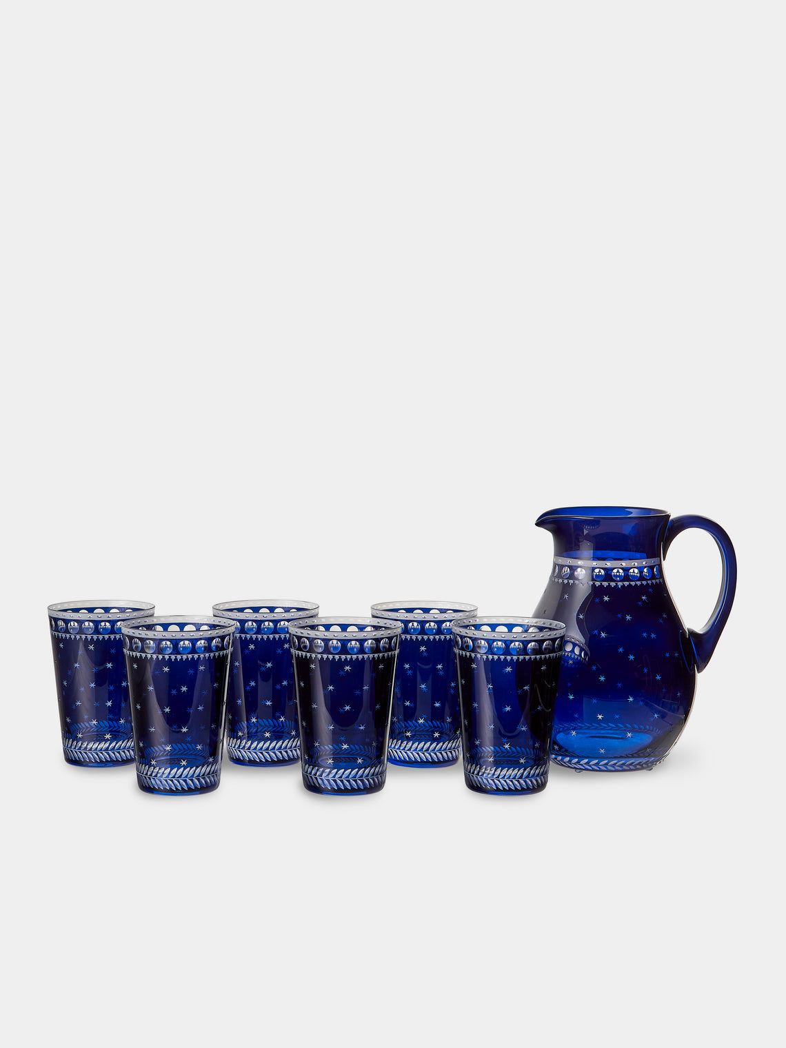 Artel - Staro Hand-Engraved Crystal Collection - Blue - ABASK