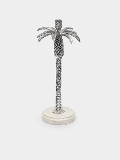 Objet Luxe - Silver-Plated and Shell Candlestick -  - ABASK - 